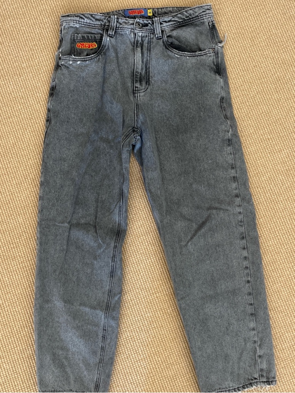 Empyre Kids Black Washed Jeans with Patch
